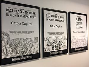 Satori Capital Wins An Eleventh ‘Pensions & Investments’ Best Places to Work Award